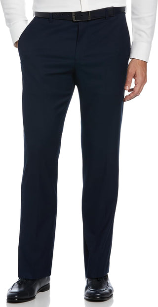 Men's Big & Tall Flat Front Dress Pants with Extendable Waistband