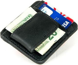 Men's Leather Money Clip Wallet