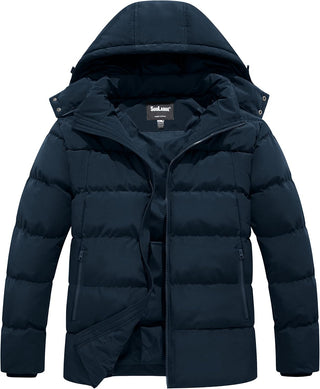 Big and Tall Winter Puffer Coat w/ Hood