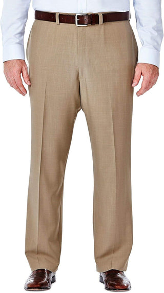 Men's Big and Tall Dress Pants Flat Front and Pleated Front