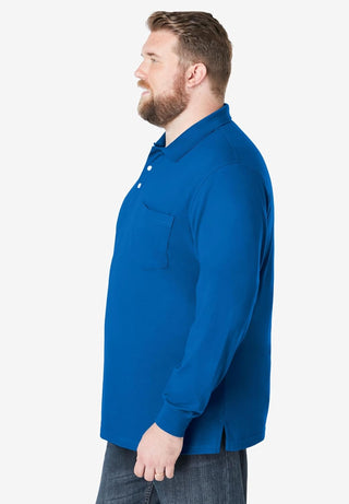 Men's Big & Tall Long-Sleeve Polo