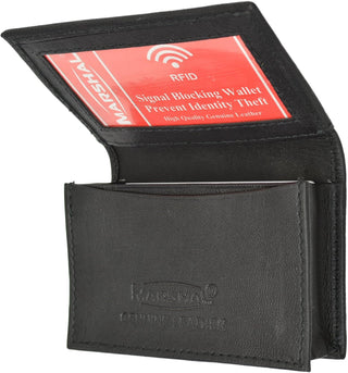 Leather Expandable Business Card Case Wallet 