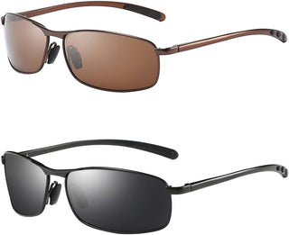 Rectangular Polarized Sunglasses for Men