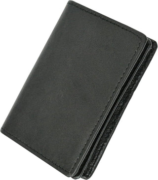 Leather Expandable Business Card Case Wallet 