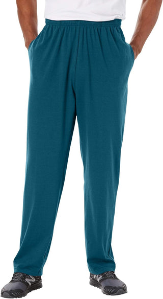 Lightweight Big and Tall Open Bottom Sweatpants