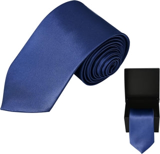 Solid Satin Tie + Gift Box