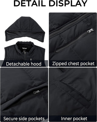 Big and Tall Puffer Vest for Men