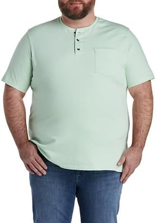 Plus Sized Men's Henley Shirt