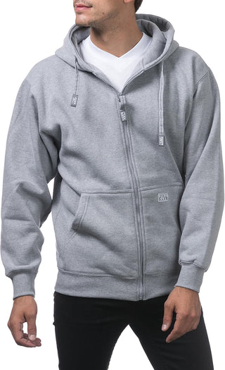 Plus Sized Men's Heavyweight Full Zip Hoodie