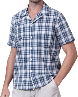 Big Men's Plaid Short Sleeve Button down Shirts