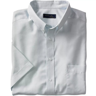 Kingsize Men'S Big & Tall Tall Wrinkle Free Short-Sleeve Oxford Dress Shirt