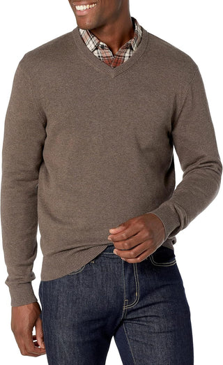 Big Men's V-Neck Plus Size Sweater 