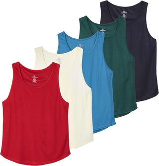 Big Men's Mesh Y-Back Muscle Undershirts (5 Pack)