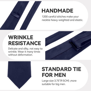 Solid Formal Neckties for Men