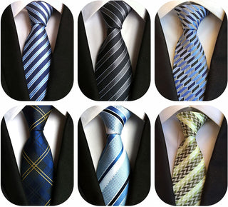 Classic Men's Silk Tie 6 pack