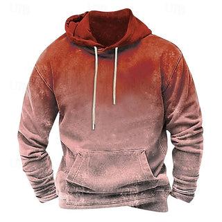 Big Men's Hoodie Hooded Color Block Pocket Sports Streetwear Basic Casual Clothing Apparel Hoodies Sweatshirts