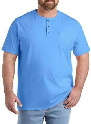 Plus Sized Men's Henley Shirt