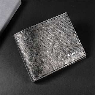 1Pc Men'S Wallet Large Capacity Simulated Leather Fashion Youth Money Clip Short Men'S Ticket Holder