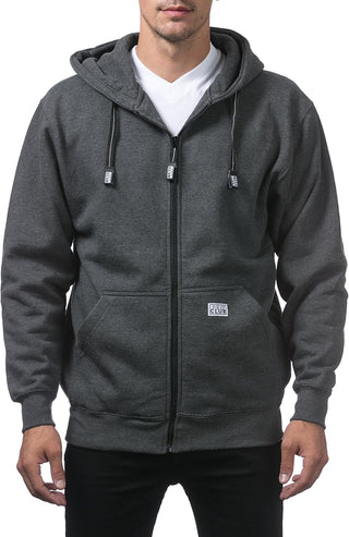 Plus Sized Men's Heavyweight Full Zip Hoodie