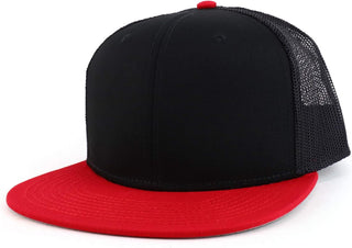 Oversized Flatbill Mesh Snapback Cap