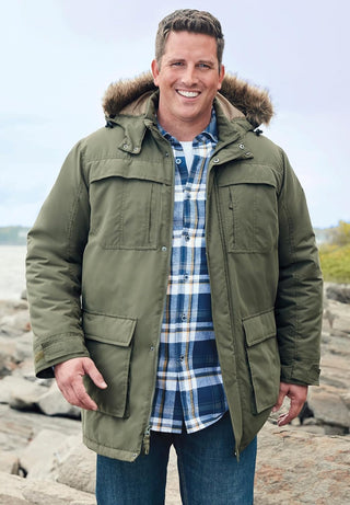 Men's Big & Tall; Plus Size Parka