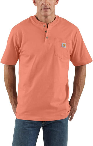 Big Men's Loose Fit  Henley T-Shirt