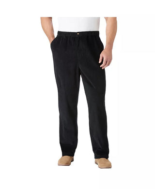 Big & Tall Knockarounds Full-Elastic Waist Pants in Twill or Denim