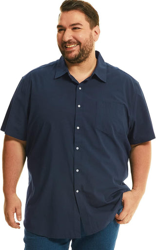 Plus Sized Mens Button down Shirt 