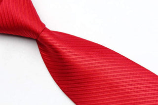 Men's Classic Solid Silk Woven Tie Silk