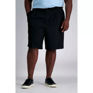 Haggar Men'S Cool 18 Pro Big & Tall Pleated Front Short