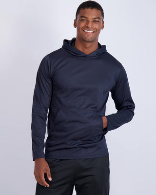 Big Men's Mesh Long Sleeve Athletic Pullover Hoodie Sweatshirt-3 Pack