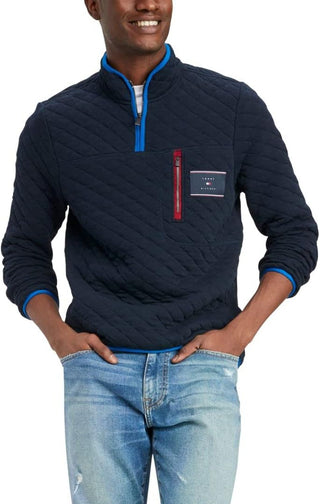 Big Men's Quarter Zip Pullover Sweater