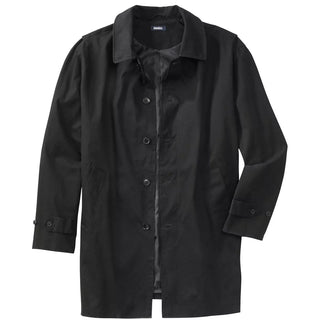 Kingsize Men'S Big & Tall Tall Water-Resistant Trench Coat