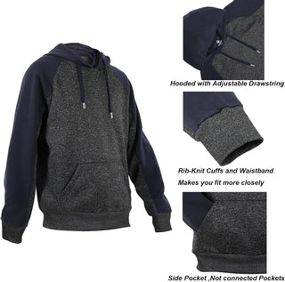 Plus Sized Men's Hooded Sweatshirt