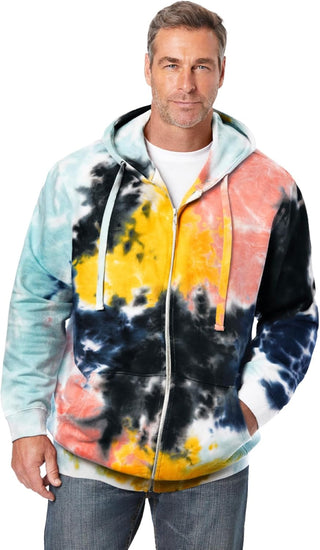 Plus Sized Men's Big & Tall Fleece Hoodie Jacket