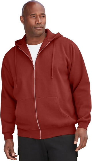 Plus Sized Men's Big & Tall Fleece Hoodie Jacket