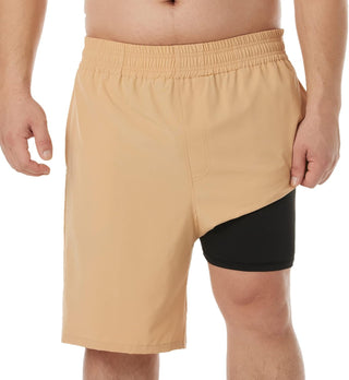 Big Men's Swim Trunks Swim Shorts Compression Liner Swimsuit