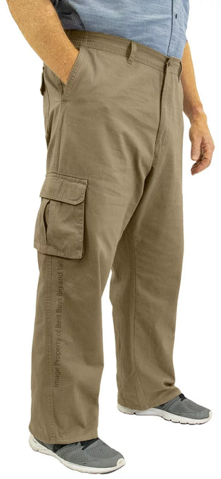 Big & Tall Sizes Plus Size Men's Cargo Pants Expandable Waist