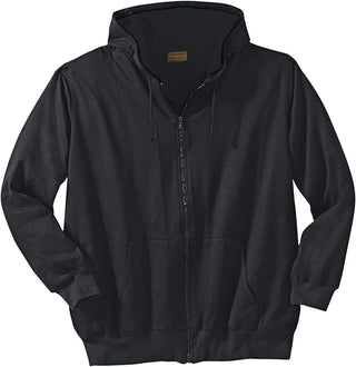 Plus Sized Men's Big & Tall Full-Zip Thermal Hoodie