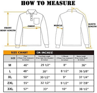 Plus Size Men's Big Golf Polo Shirts Long Sleeve