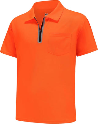 Big Men's Moisture Wicking Short Sleeve Polo Shirts