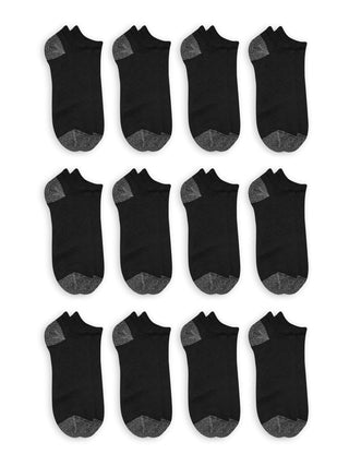 Plus Size Men'S Big and Tall No Show Socks 12 Pack