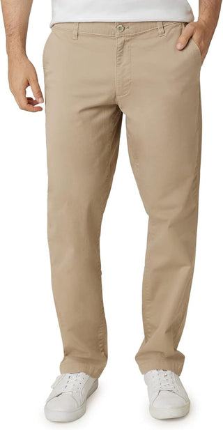 Plus Size Men's Big and Tall Khaki Pants - Classic Straight Fit Casual Pant - Comfort Stretch Chinos with Flex Waistband for Men