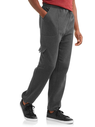 Men'S and Big Men'S Fleece Cargo Pocket Sweatpants, Sizes S-5XL