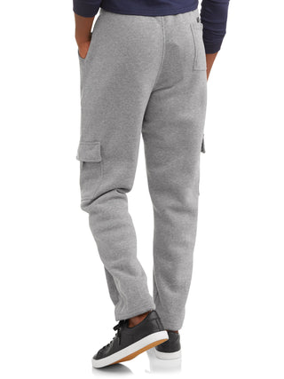 Men'S and Big Men'S Fleece Cargo Pocket Sweatpants, Sizes S-5XL