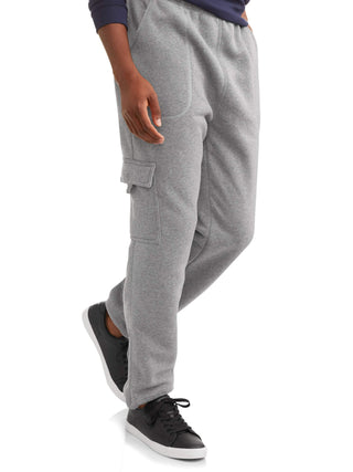 Men'S and Big Men'S Fleece Cargo Pocket Sweatpants, Sizes S-5XL