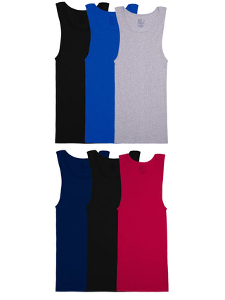 Big Men's Tank Undershirts, 6-Pack