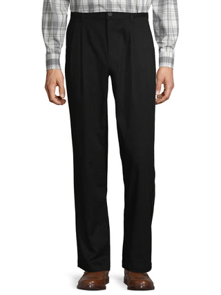 Big Men's Pleated Wrinkle Resistant Pants