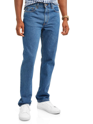 Big Men'S 100% Cotton Regular Fit Jeans