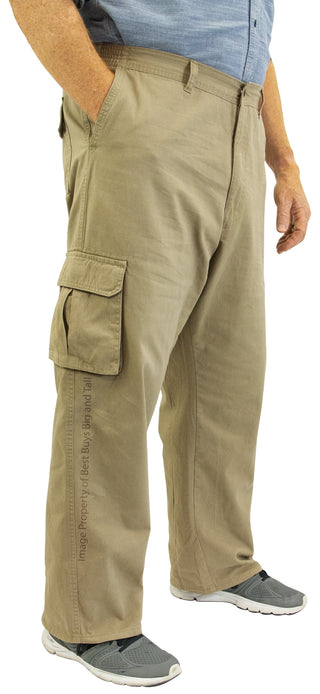 Big & Tall Sizes Plus Size Men's Cargo Pants Expandable Waist